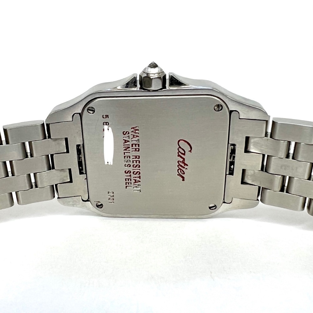 CARTIER SANTOS DEMOISELLE Quartz 26mm Steel 2.59TCW DIAMOND Watch - Picture 5 of 7